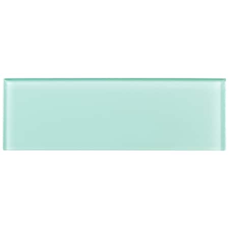 Andova Tiles Enchant-Elle Bewitch Blue 4-in. x 12-in. Subway Polished Glass Wall & Floor Tile Andova Tiles
